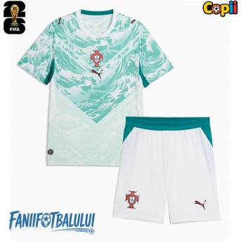 Portugalia Echipament de Fotbal Replică Mondial 2026 Copii Deplasare (+ Șorturi)